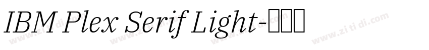 IBM Plex Serif Light字体转换